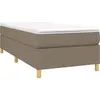 Image de vidaXL Sommier boxspring Taupe 90x190 cm Tissu