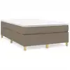 Image de Cadre de lit sans matelas Taupe 120x200 cm Tissu