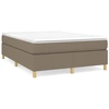 Image de Cadre de lit sans matelas Taupe 140x200 cm Tissu