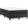 Image de vidaXL Sommier boxspring noir 120x200 cm similicuir