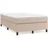 Image de vidaXL Sommier boxspring brun cappuccino 120x200 cm similicuir