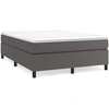 Image de Cadre de lit Gris 140x190 cm Similicuir