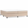 Image de Cadre de lit Cappuccino-Brun 200x200 cm similicuir