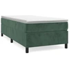 Image de Cadre de lit sans matelas vert foncé 80x200 cm velours