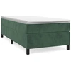 Image de Cadre de lit sans matelas vert foncé 90x190 cm velours