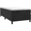 Image de Cadre de lit sans matelas noir 100x200 cm velours