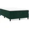 Image de vidaXL Sommier boxspring vert foncé 120x200 cm velours