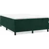 Image de Cadre de lit sans matelas vert foncé 140x200 cm velours