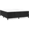 Image de Cadre de lit noir 200x200 cm velours