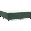 Image de vidaXL Sommier boxspring vert foncé 200x200 cm velours