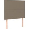 Image de vidaXL Têtes de lit 2 pcs. Taupe 80x5x78/88 cm Tissu