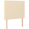 Image de vidaXL Têtes de lit 2 pcs. Crème 80x5x78/88 cm Tissu