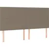 Image de vidaXL Têtes de lit 4 pcs. Taupe 80x5x78/88 cm Tissu