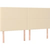 Image de vidaXL Têtes de lit 4 pcs. Crème 90x5x78/88 cm Tissu