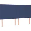Image de vidaXL Têtes de lit 4 pcs. Bleu 90x5x78/88 cm Tissu