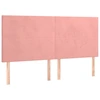 Image de vidaXL Têtes de lit 4 pcs. Rose 80x5x78/88 cm velours