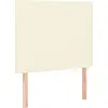 Image de vidaXL Têtes de lit 2 pcs. Crème 90x5x78/88 cm Similicuir