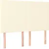 Image de vidaXL Têtes de lit 4 pcs. Crème 72x5x78/88 cm Similicuir