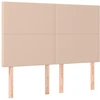 Image de vidaXL Têtes de lit 4 pcs. Marron cappuccino 72x5x78/88 cm Similicuir