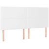 Image de vidaXL Têtes de lit 4 pcs. Blanc 80x5x78/88 cm Similicuir