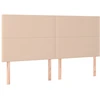 Image de vidaXL Têtes de lit 4 pcs. Marron cappuccino 90x5x78/88 cm Similicuir