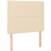 Image de vidaXL Têtes de lit 2 pcs. Crème 90x5x78/88 cm Tissu