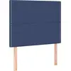Image de vidaXL Têtes de lit 2 pcs. Bleu 90x5x78/88 cm Tissu