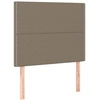 Image de vidaXL Têtes de lit 2 pcs. Taupe 100x5x78/88 cm Tissu