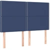 Image de vidaXL Têtes de lit 4 pcs. Bleu 72x5x78/88 cm Tissu