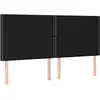 Image de vidaXL Têtes de lit 4 pcs. noir 90x5x78/88 cm Tissu