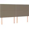 Image de vidaXL Têtes de lit 4 pcs. Taupe 90x5x78/88 cm Tissu