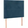 Image de vidaXL Têtes de lit 2 pcs. Bleu foncé 80x5x78/88 cm velours