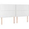 Image de vidaXL Têtes de lit 4 pcs. Blanc 100x5x78/88 cm Similicuir