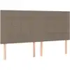 Image de vidaXL Têtes de lit 4 pcs. Taupe 80x5x78/88 cm Tissu