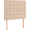 Image de vidaXL Têtes de lit 2 pcs. Marron cappuccino 80x5x78/88 cm Similicuir
