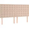 Image de vidaXL Têtes de lit 4 pcs. Marron cappuccino 100x5x78/88 cm Similicuir
