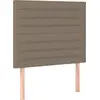 Image de vidaXL Têtes de lit 2 pcs. Taupe 80x5x78/88 cm Tissu