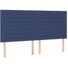 Image de vidaXL Têtes de lit 4 pcs. Bleu 80x5x78/88 cm Tissu
