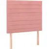 Image de vidaXL Têtes de lit 2 pcs. Rose 100x5x78/88 cm velours