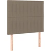 Image de vidaXL Têtes de lit 2 pcs. Taupe 100x5x78/88 cm Tissu