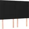 Image de vidaXL Têtes de lit 4 pcs. noir 72x5x78/88 cm Tissu