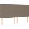 Image de vidaXL Têtes de lit 4 pcs. Taupe 80x5x78/88 cm Tissu