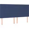 Image de vidaXL Têtes de lit 4 pcs. Bleu 80x5x78/88 cm Tissu