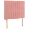 Image de vidaXL Têtes de lit 2 pcs. Rose 100x5x78/88 cm velours