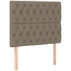 Image de vidaXL Têtes de lit 2 pcs. Taupe 90x7x78/88 cm Tissu