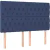 Image de vidaXL Têtes de lit 4 pcs. Bleu 72x7x78/88 cm Tissu
