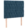 Image de vidaXL Têtes de lit 2 pcs. Bleu foncé 100x7x78/88 cm velours