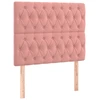 Image de vidaXL Têtes de lit 2 pcs. Rose 100x7x78/88 cm velours
