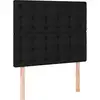 Image de vidaXL Têtes de lit 2 pcs. noir 80x5x78/88 cm Tissu