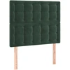 Image de vidaXL Têtes de lit 2 pcs. Vert foncé 80x5x78/88 cm velours